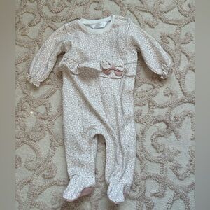 Mayoral Adorable Cream and Pink Baby One Piece